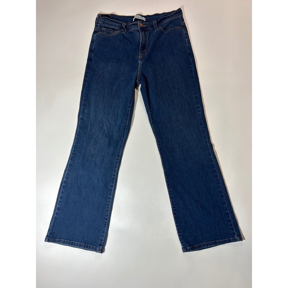 Levi's 512 Boot Cut Jeans Womens 12 Short Blue Excellent Perfectly Slimming